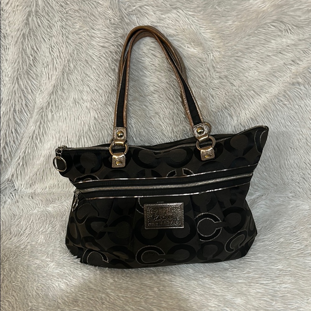 Coach Poppy Signature Tote Bag
